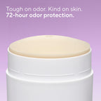 Back label of Native Lilac and White Tea deodorant showing ingredients