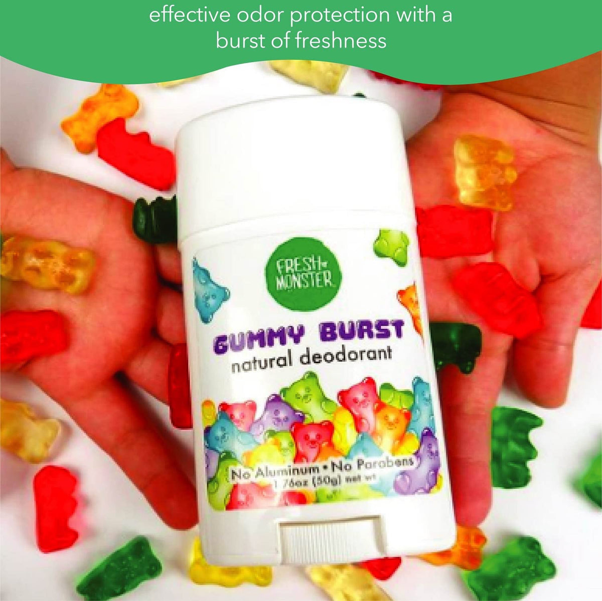 Fresh Monster award winning natural personal care for children close up