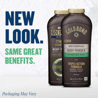 Gold Bond talc free men's powder Refresh 360 scent cap detail