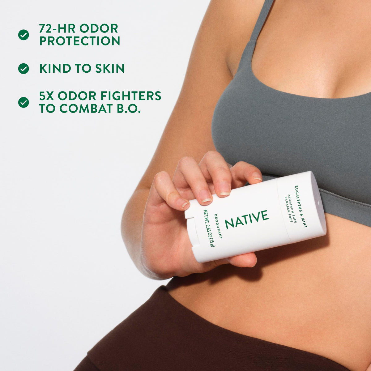 Native two point sixty five ounce body care deodorant twist up base