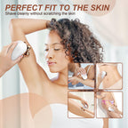 Ergonomic design of Tayayo electric shaver for legs