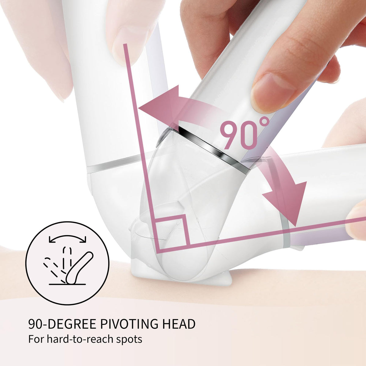 Panasonic epilator 90 degree flexible head movement