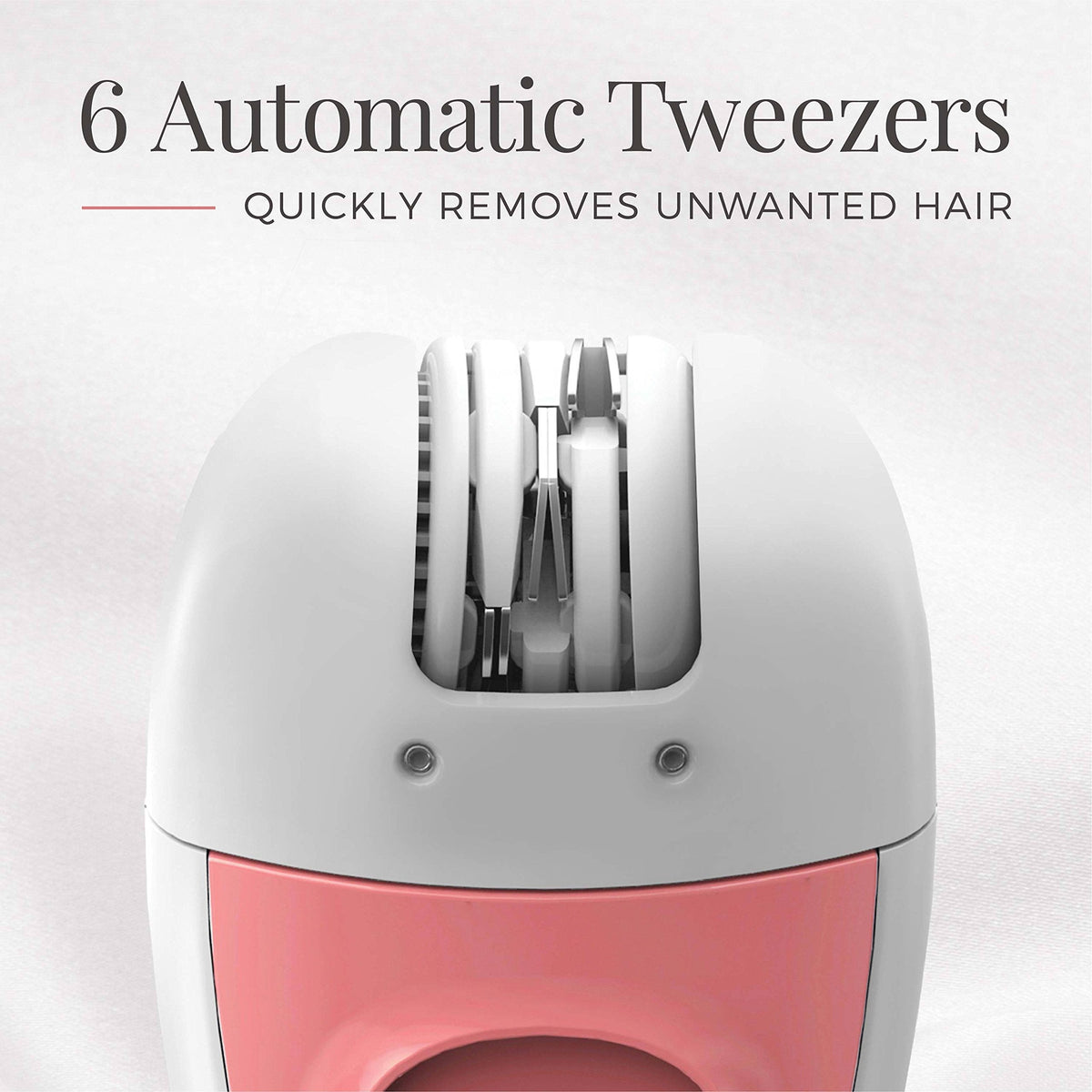 Remington facial epilator showing battery compartment