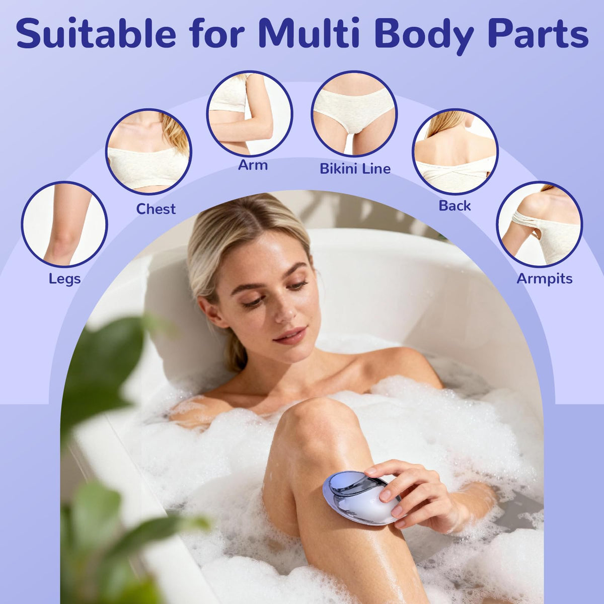Hoyesch reusable hair exfoliation tool for women and men legs
