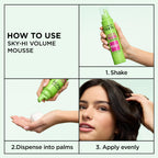 Garnier hair care extreme hold styling mousse back panel detailing ingredients list