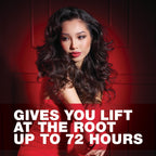 Lightweight volumizing spray mousse by SexyHair for medium hold and thermal protection