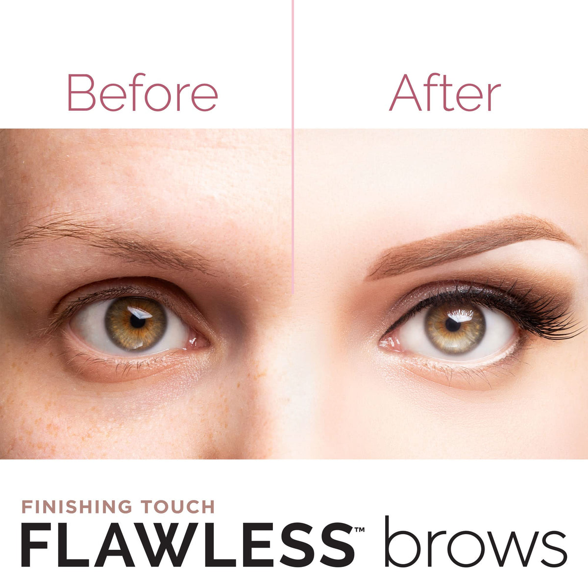 Finishing Touch Flawless Brows hair remover with cleaning brush
