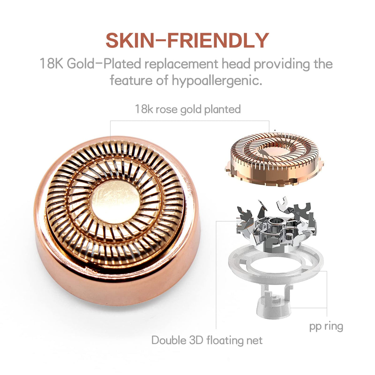 Demonstration of twist on and off head replacement process