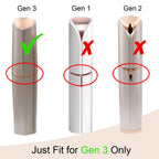 Six pack of gold-plated facial hair remover replacement blades