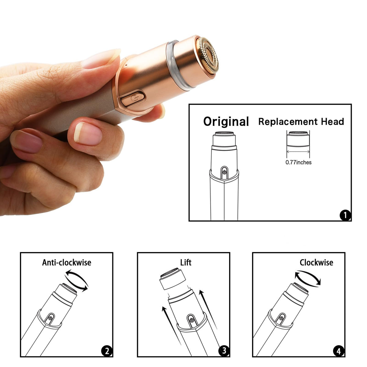 Replacement heads compatible with Generation 3 devices