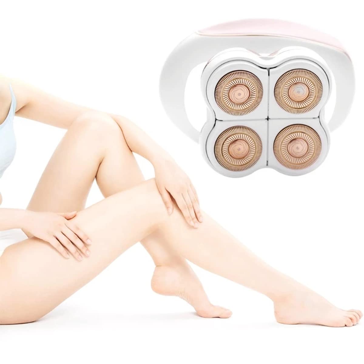 Rose gold razor blades for electric leg shaver