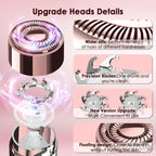 Gurelax 3 plus 3 facial hair remover replacement heads combo