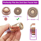 Replacement heads for finishing touch flawless device package