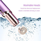 Two count pack of ceooe facial hair remover replacement blades
