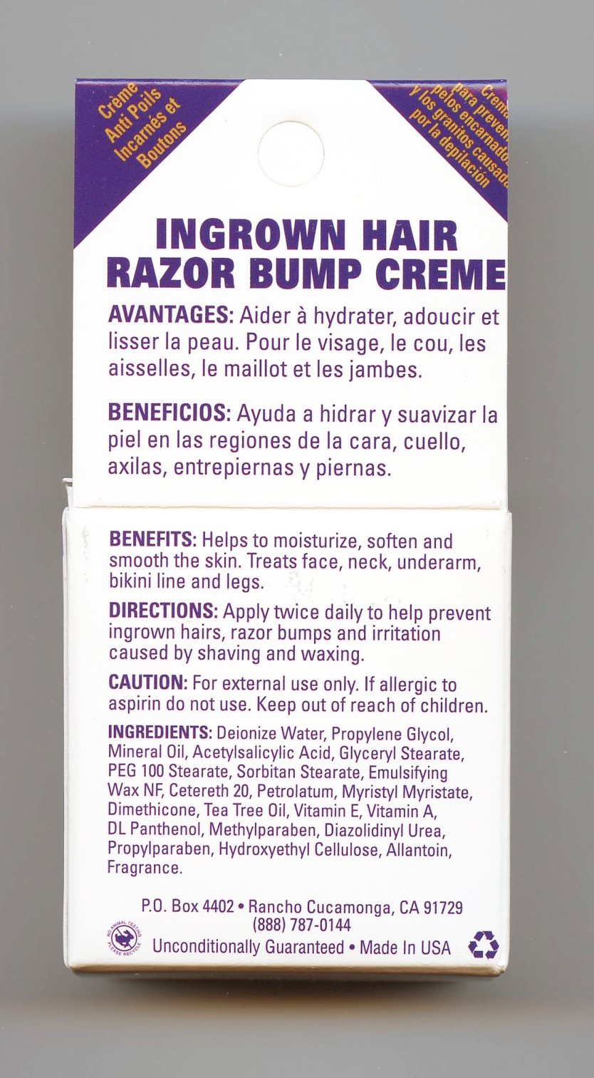 B&C Skin Tight alcohol free razor bump treatment cream for sensitive skin zones