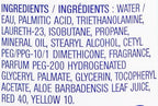 USA imported Skintimate shaving cream packaging directions and ingredients