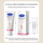 Mejisoo intimate depilatory cream tube showing aloe vera and vitamin e callouts