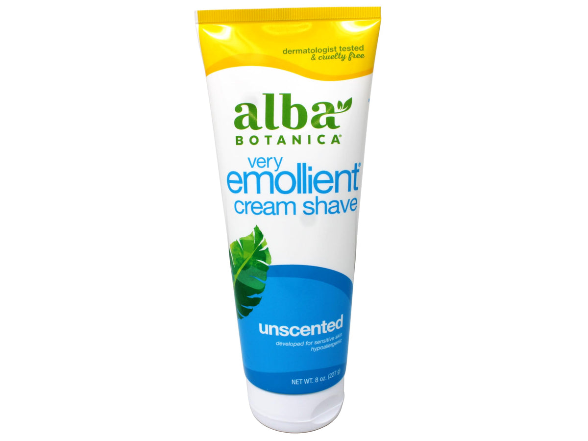 Alba Botanica soap free sensitive skin shaving cream pack of three packaging