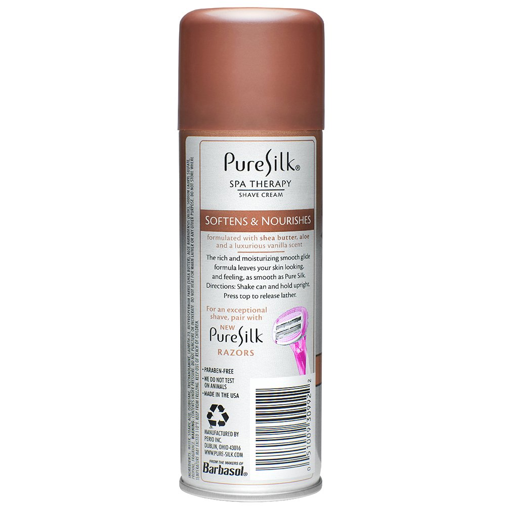 Pure Silk moisturizing women shaving cream with rust proof bottom
