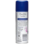 Pure Silk women shaving cream showing the rust proof aluminum bottom of the can