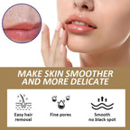 Rozino facial hair remover cream with coconut oil and aloe vera text on packaging