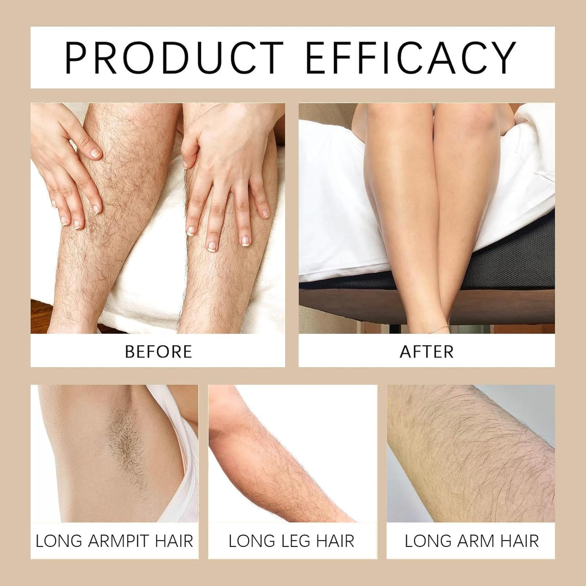 Side view of Rozino sensitive skin depilatory cream showing product consistency and pump