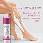 Pure Silk rust proof aluminum shave cream container close up