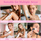 Travel friendly women's grooming kit essential featuring the jasmine scented shaving lotion.