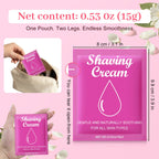 Fafortune travel size shave gel single sachet display for precise personal care routine
