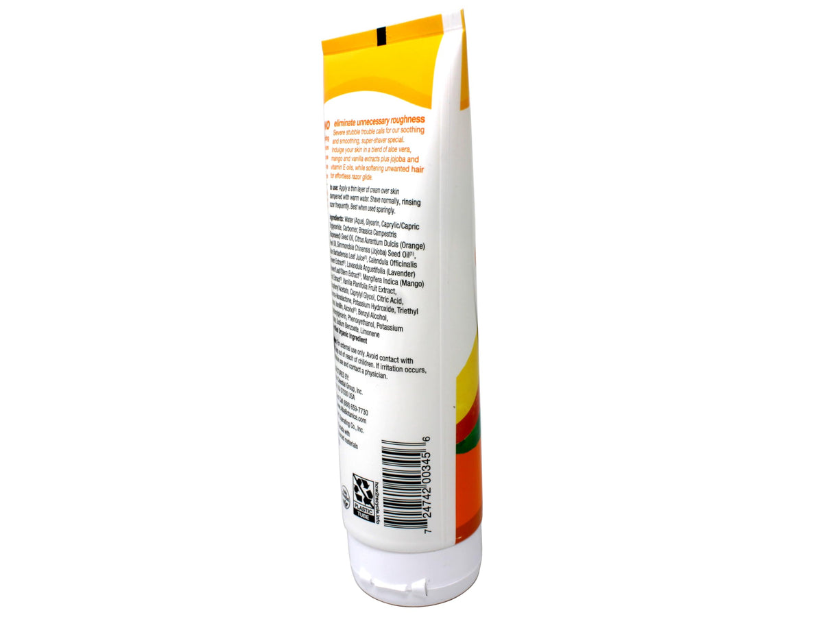 Alba Botanica Very Emollient shave cream tubes showing the eight ounce packaging