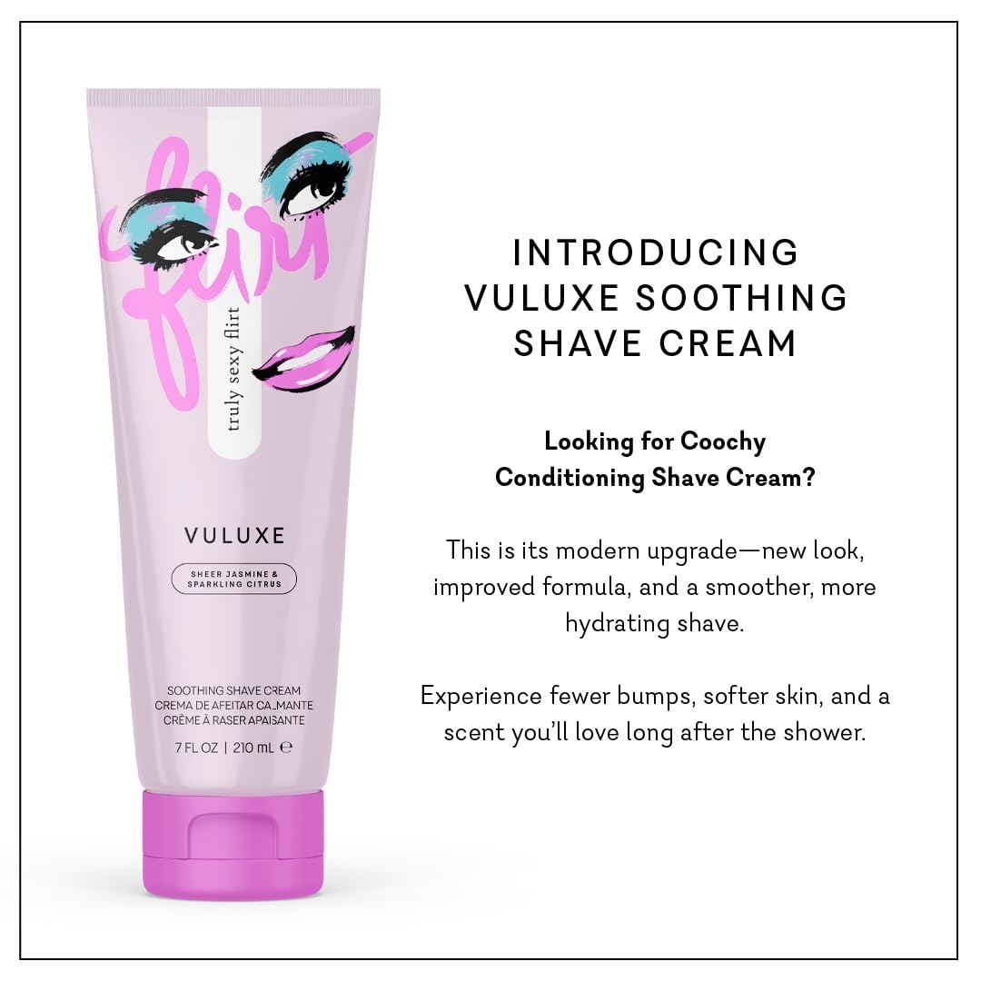 Pure Romance anti irritation shaving cream being applied as a thin layer on wet skin.