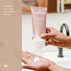 Six fluid ounce container of Cremo White Jasmine Amber cream