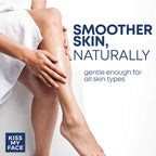 Kiss My Face moisture shave cream for sensitive skin showing pump dispenser