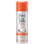 Pure Silk women shaving cream pack of six containers displayed together for sensitive skin care