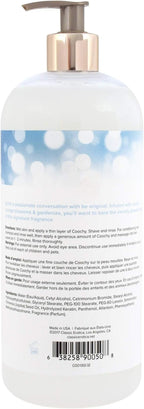 Coochy anti bump shave conditioner product details and ingredient list on the back of the bottle