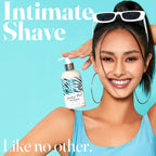 IntiMD Coochy Plus Coco Allure shaving cream demonstrating the rich moisturizing cream texture