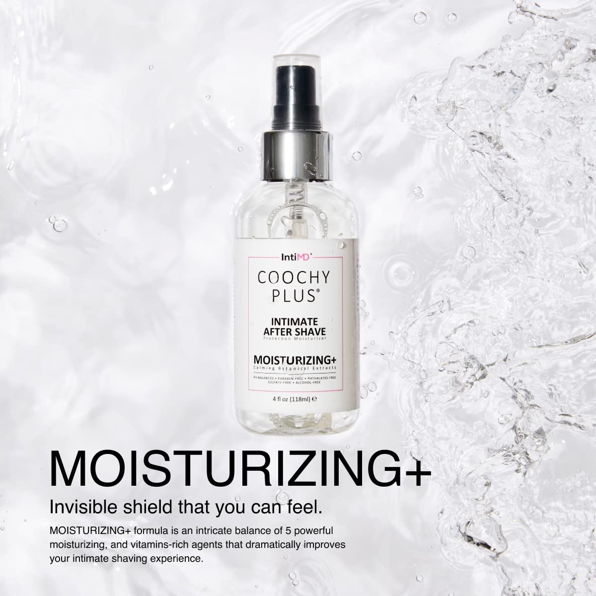 IntiMD bikini area and armpit aftershave mist ingredient list