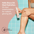 Skintimate clear women's after shave moisturizing oil ingredients panel view