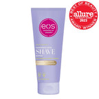 Eos Vanilla Cashmere shave butter cream texture on skin