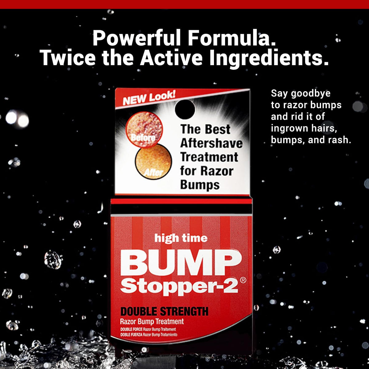 High Time razor burn relief cream back label showing product directions.