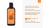 Van Der Hagen unscented aftershave balm bottle showcasing natural ingredients.