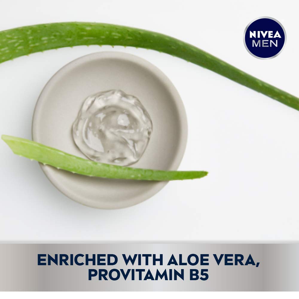 Nivea Men Maximum Hydration 3.3 fluid ounce bottle with non greasy moisturizer text