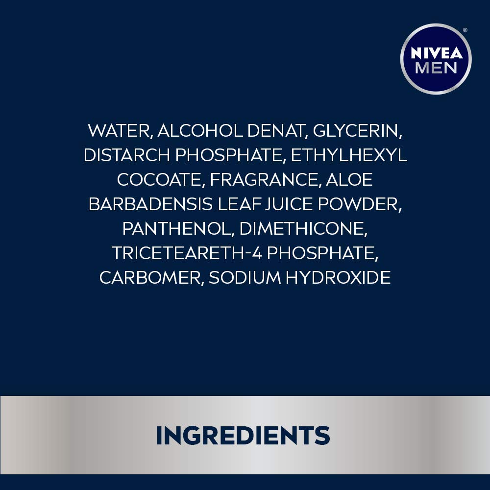 Nivea Men Maximum Hydration liquid aftershave lotion container for men daily skincare