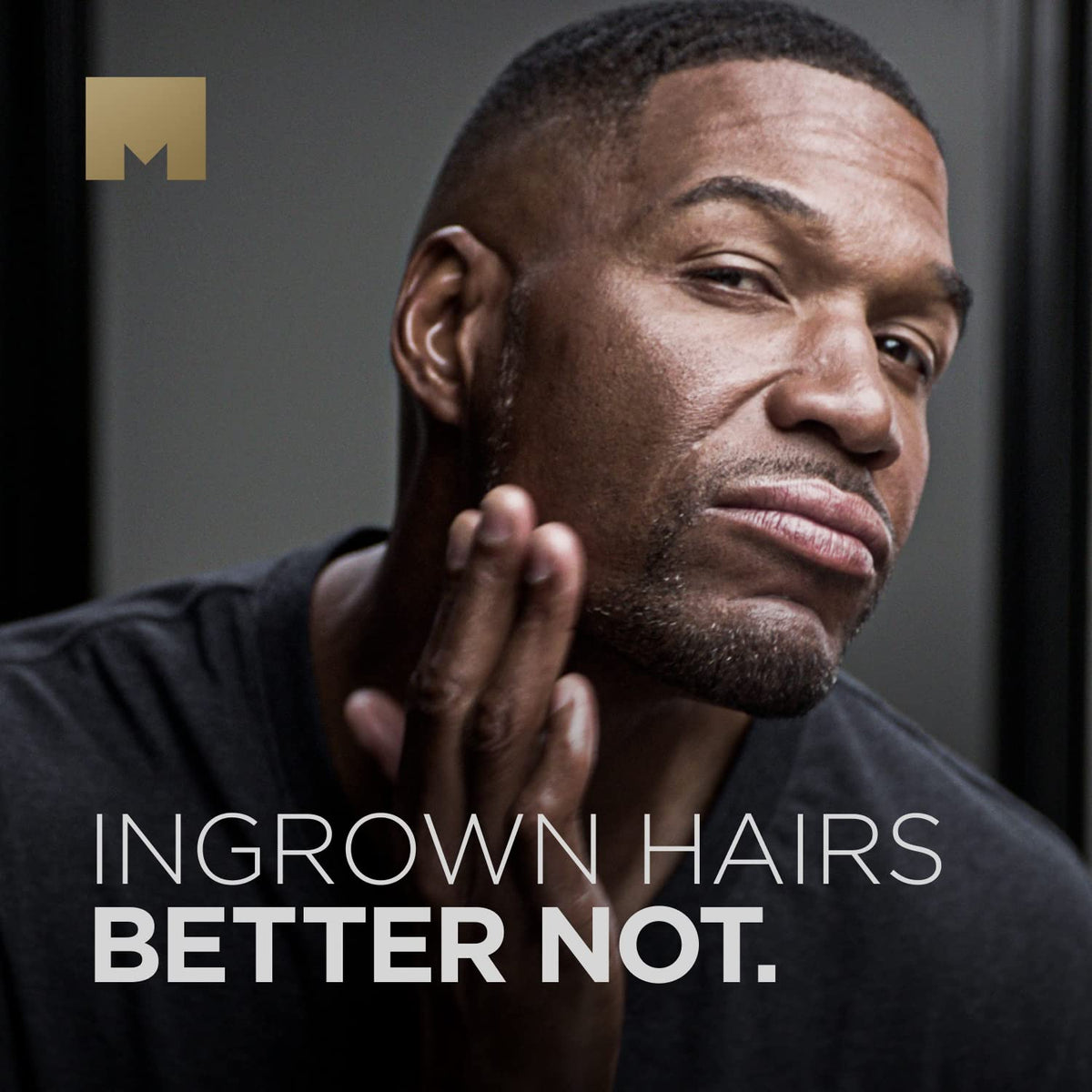 Michael Strahan skin defense aftershave balm in recyclable aluminum container