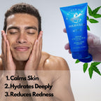 Premium Beverly Hills Polo Club men grooming aftershave cream for soothing razor burn and redness