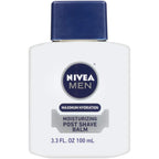 Two bottles of Nivea Men Replenishing aftershave lotion displayed together showing product labels and size details