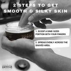 American Shaving Co soothing moisturizer designed for treating razor burn and redness.