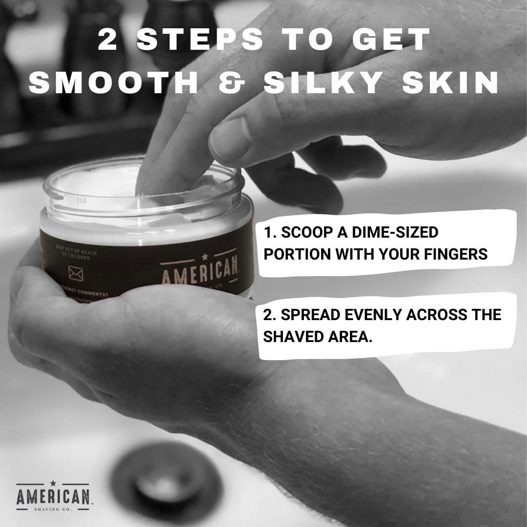 American Shaving Co soothing moisturizer designed for treating razor burn and redness.