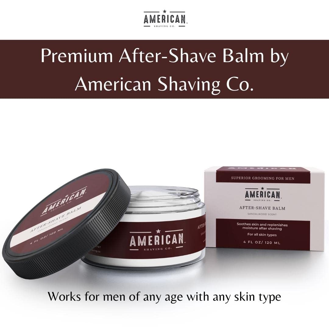 Premium sandalwood barbershop scent post shave lotion for sensitive skin hydration.