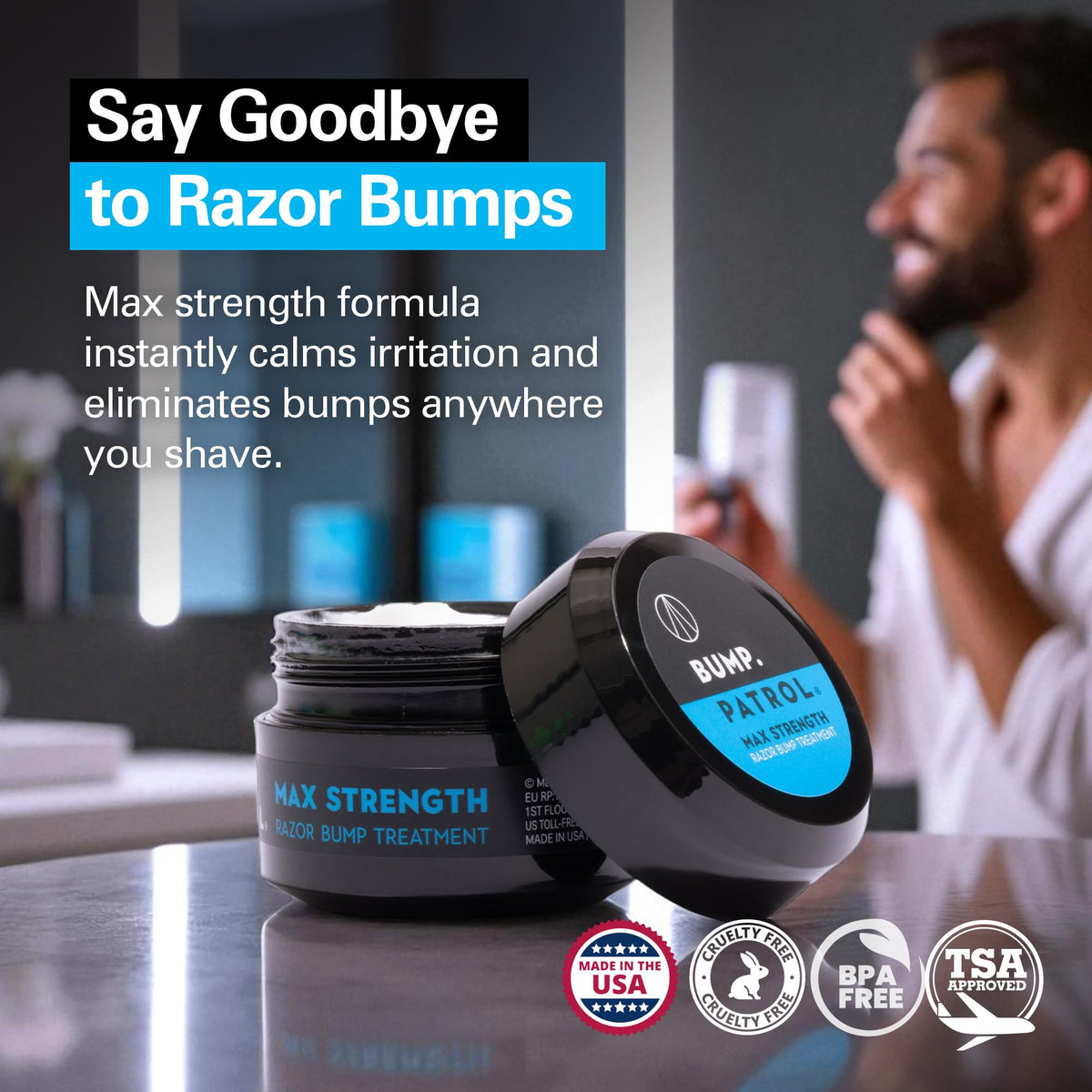 Bump Patrol concentrated aftershave cream for ingrown hair prevention